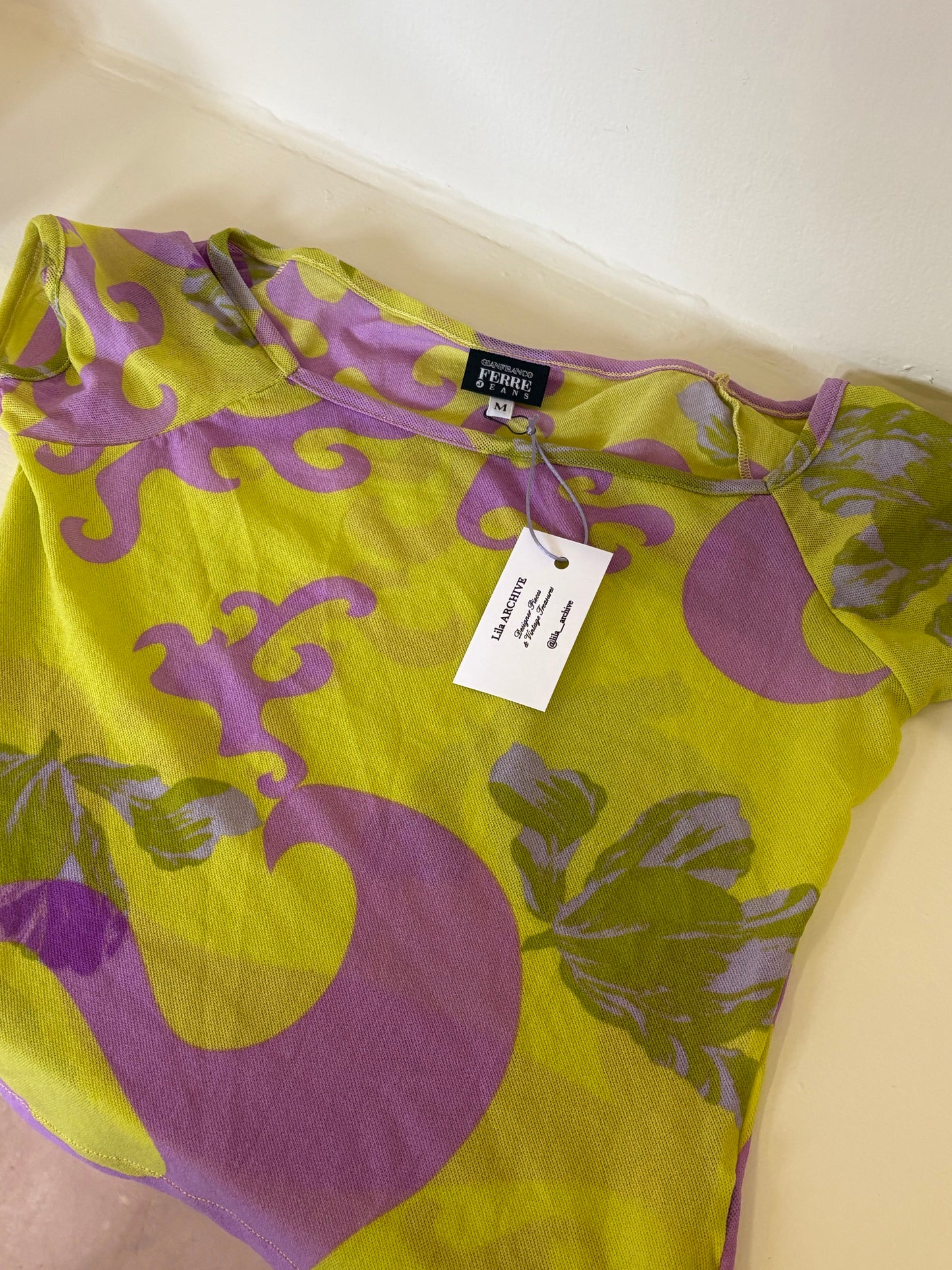 GIANFRANCO FERRE SHORT SLEEVE IN GREEN