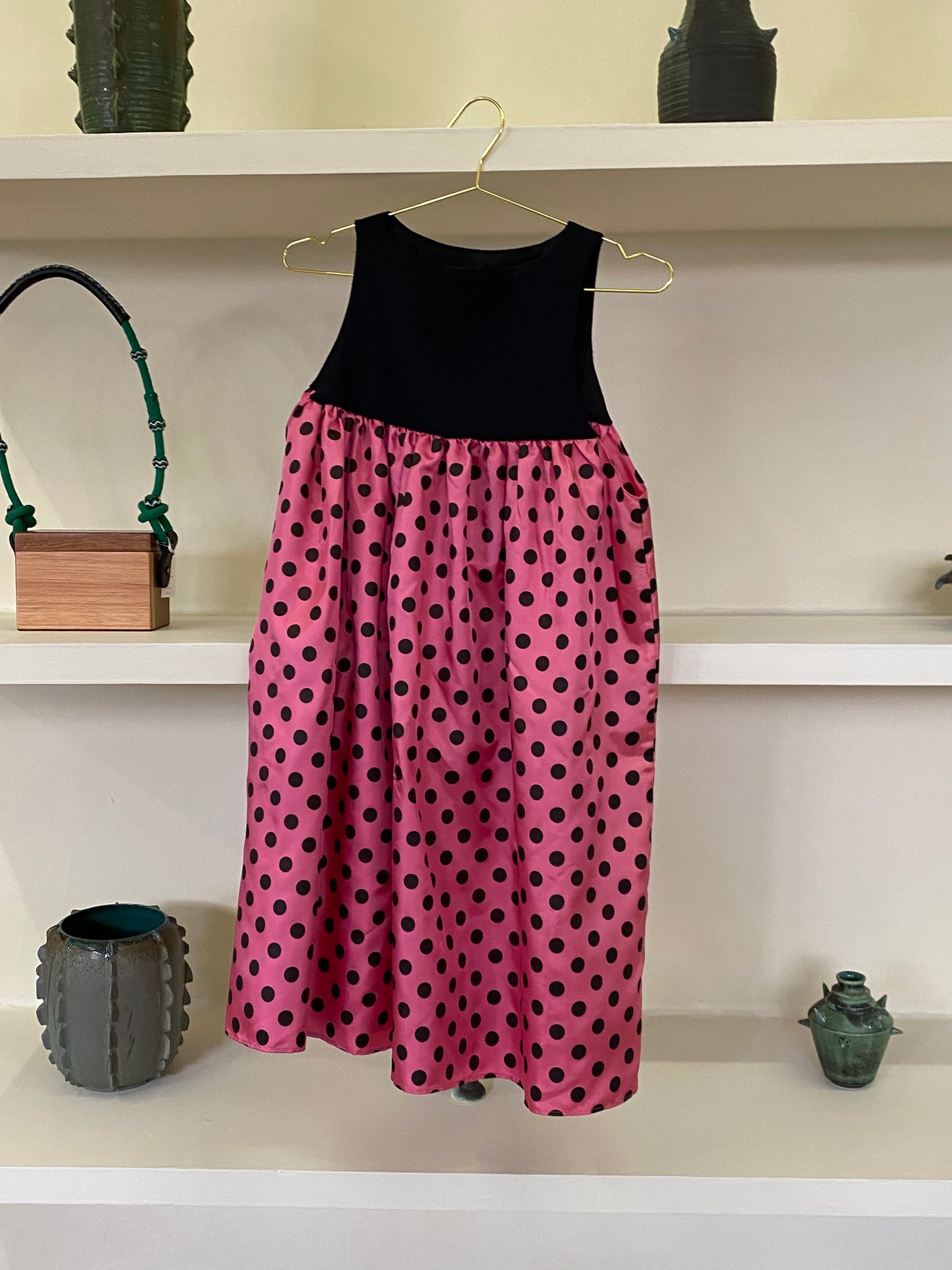BETTY POLKA SLIP DRESS
