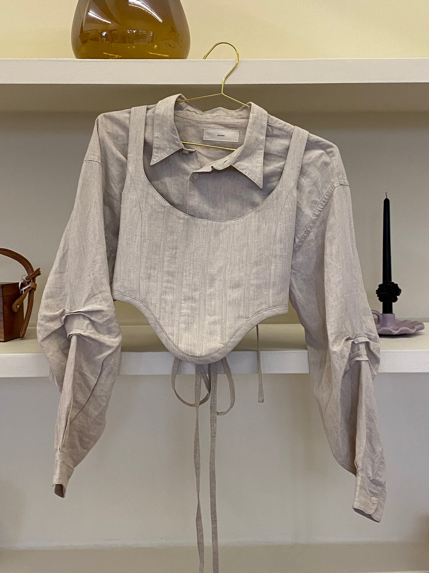 REIMAGINED LINEN CORSET