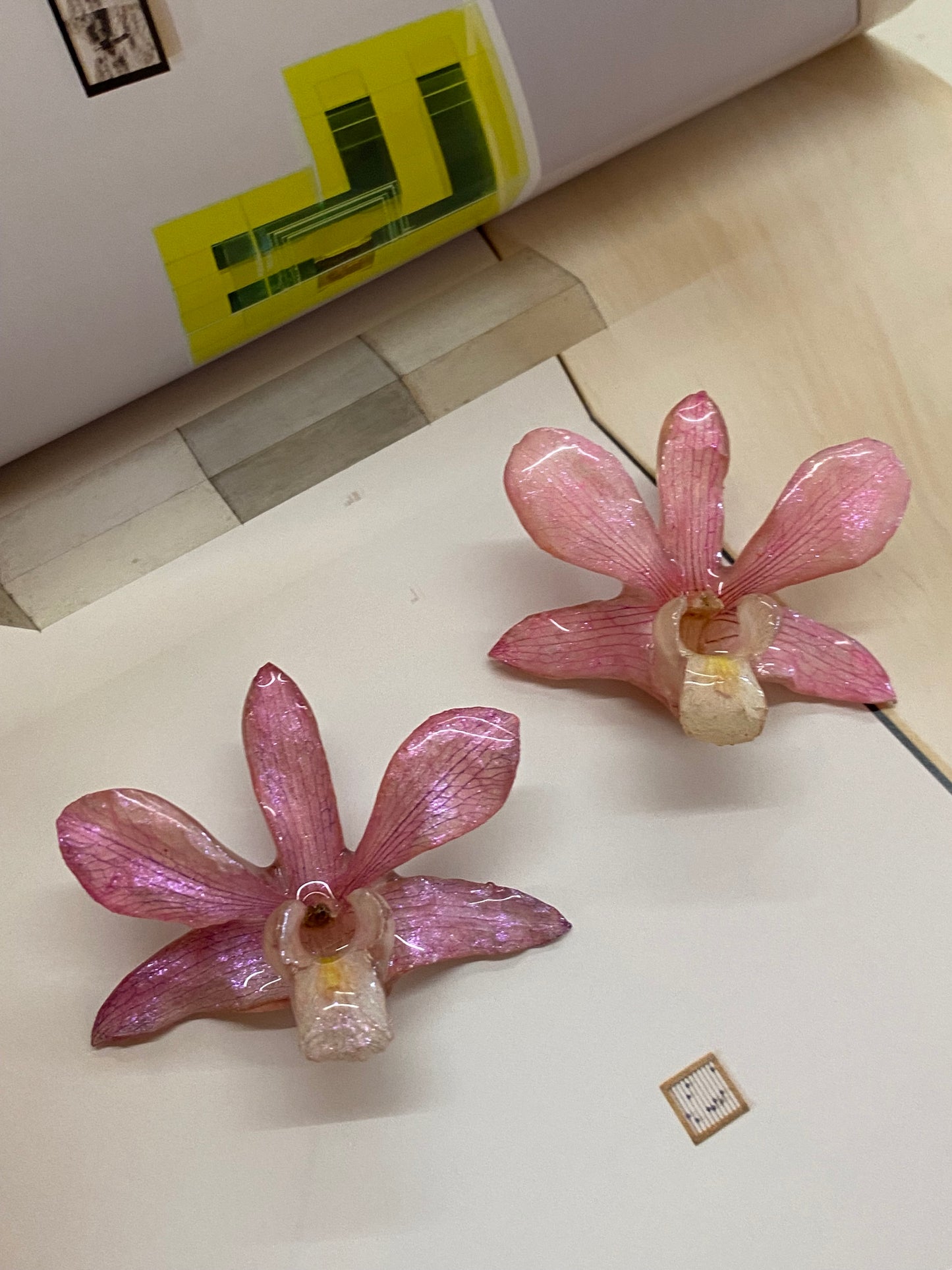 BABY PINK ORCHID EARRINGS