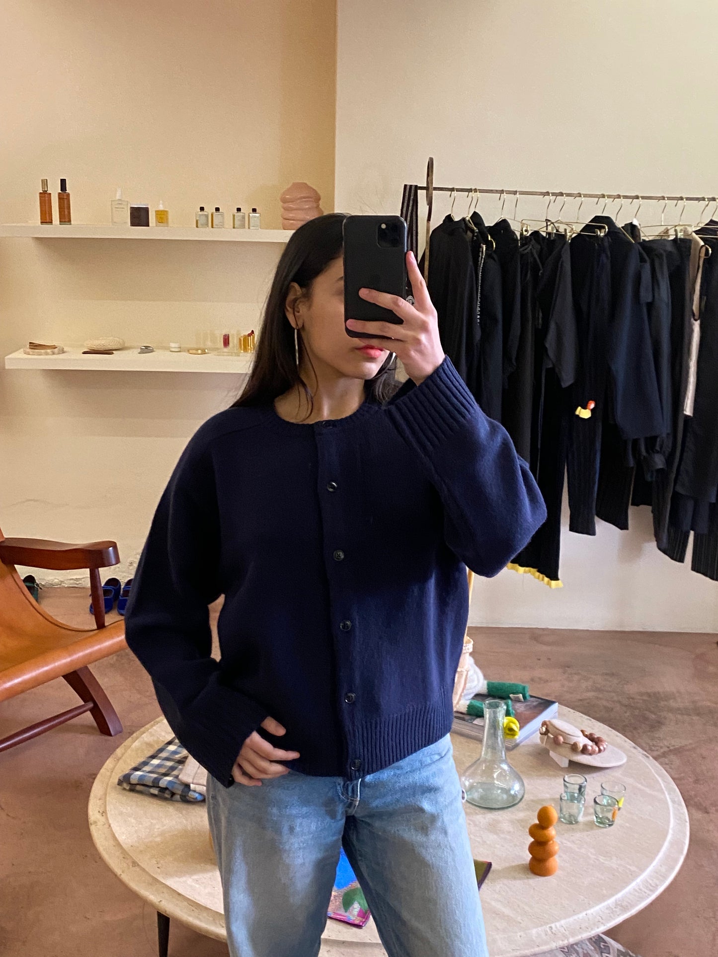 EIRA NAVY CARDIGAN