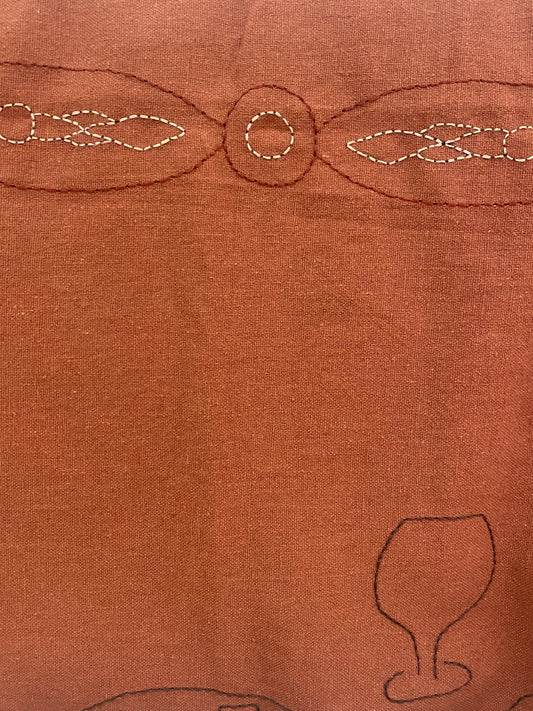 RECTANGULAR MAMEY LINEN/COTTON BLEND CHARRO TABLECLOTH 136 x240