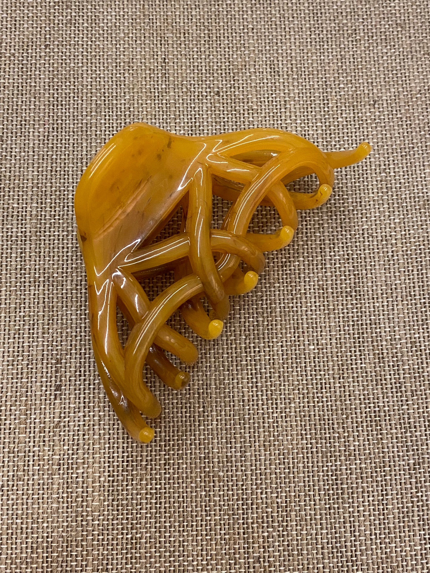 MUSTARD LARGE HAIRCLIP