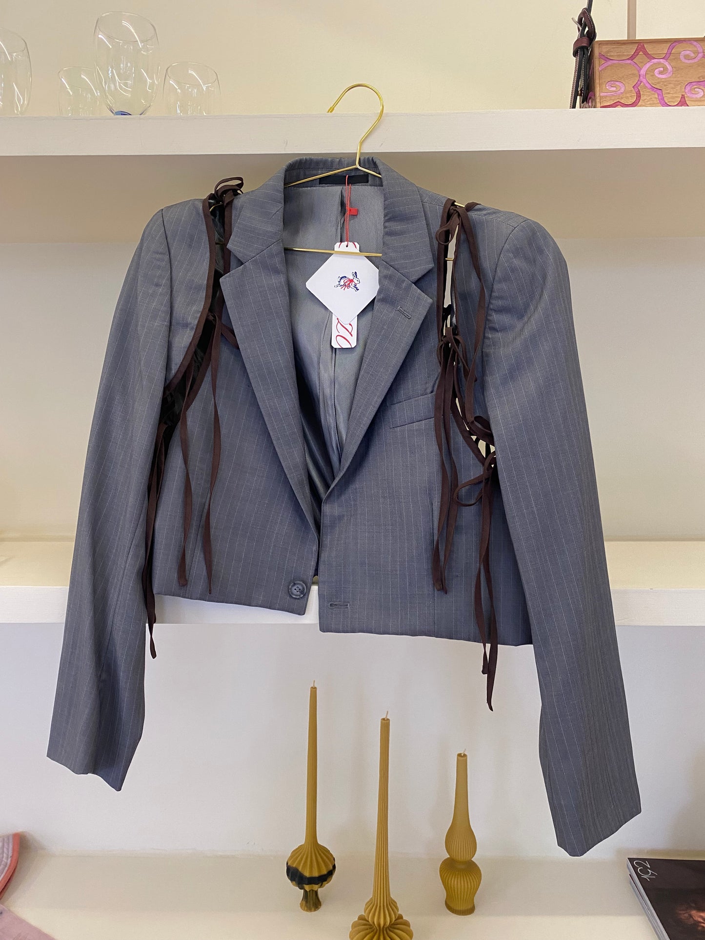 CROPPED APRON BLAZER