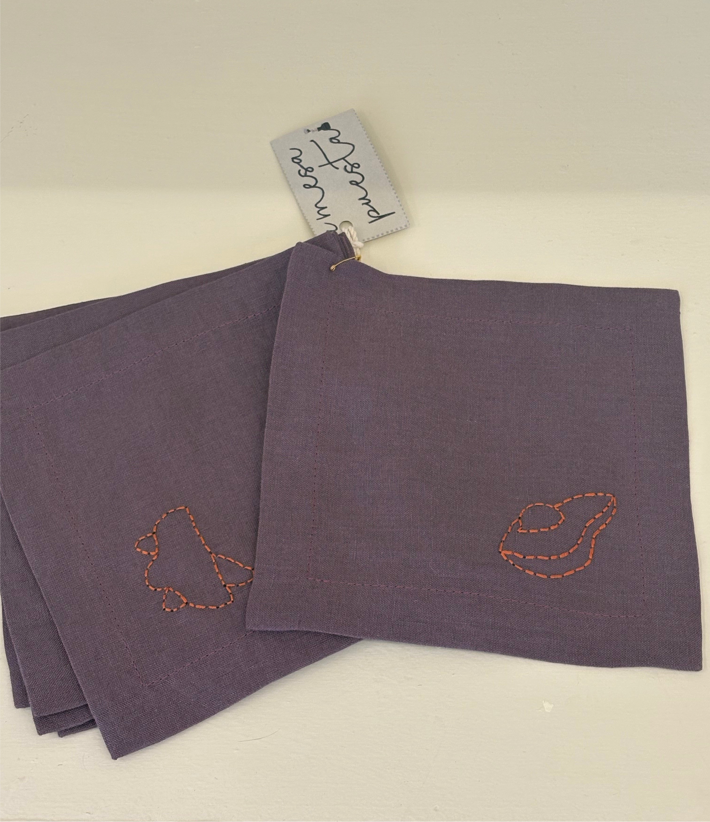 GUACAMOLE PURPLE COASTERS