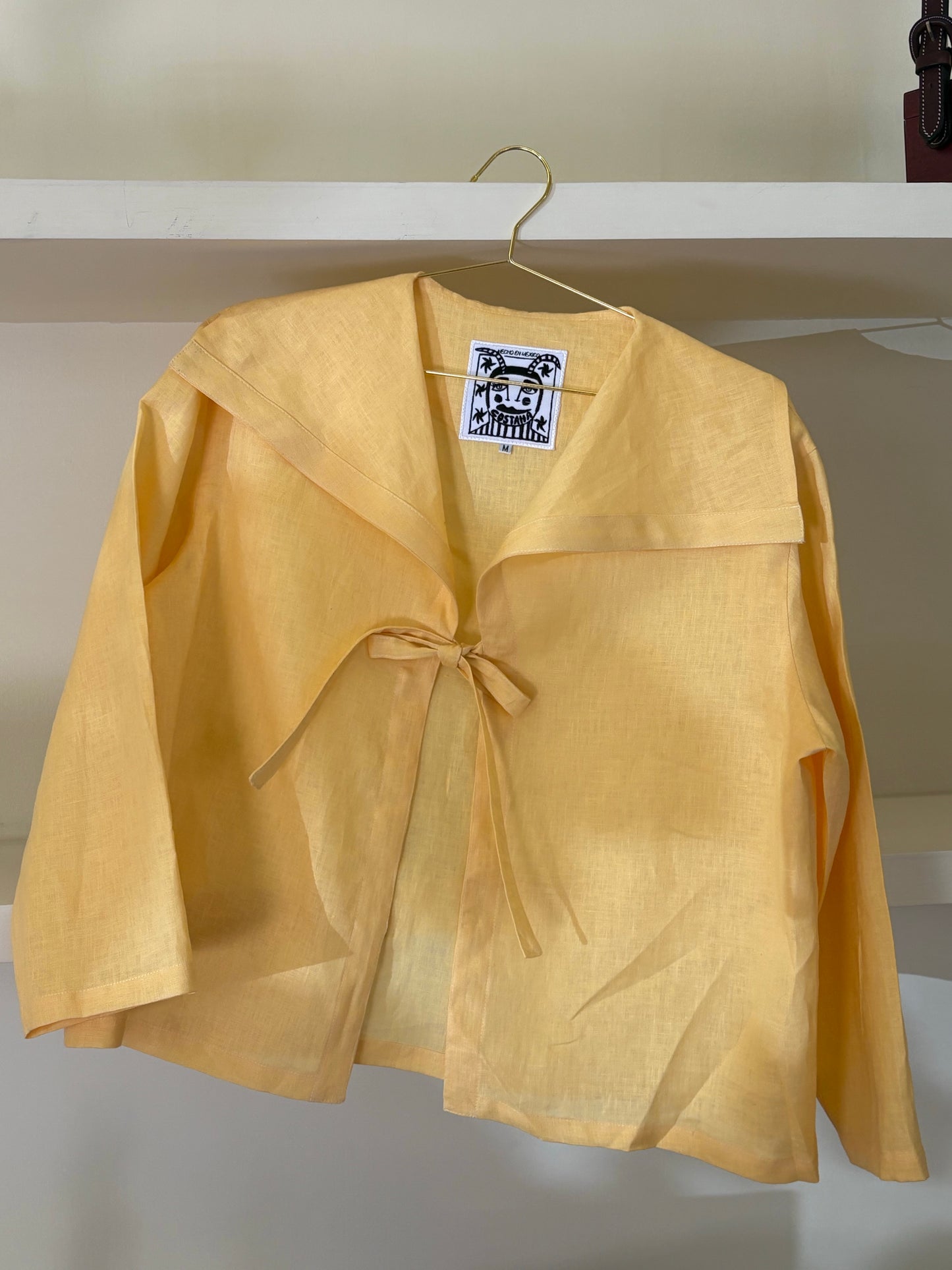 YELLOW LINEN SHIRT
