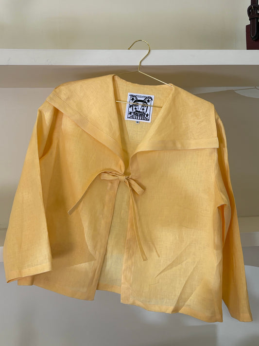 YELLOW LINEN SHIRT