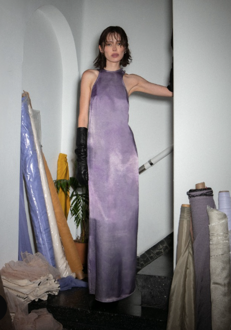 HAND DYED COLUMN DRESS