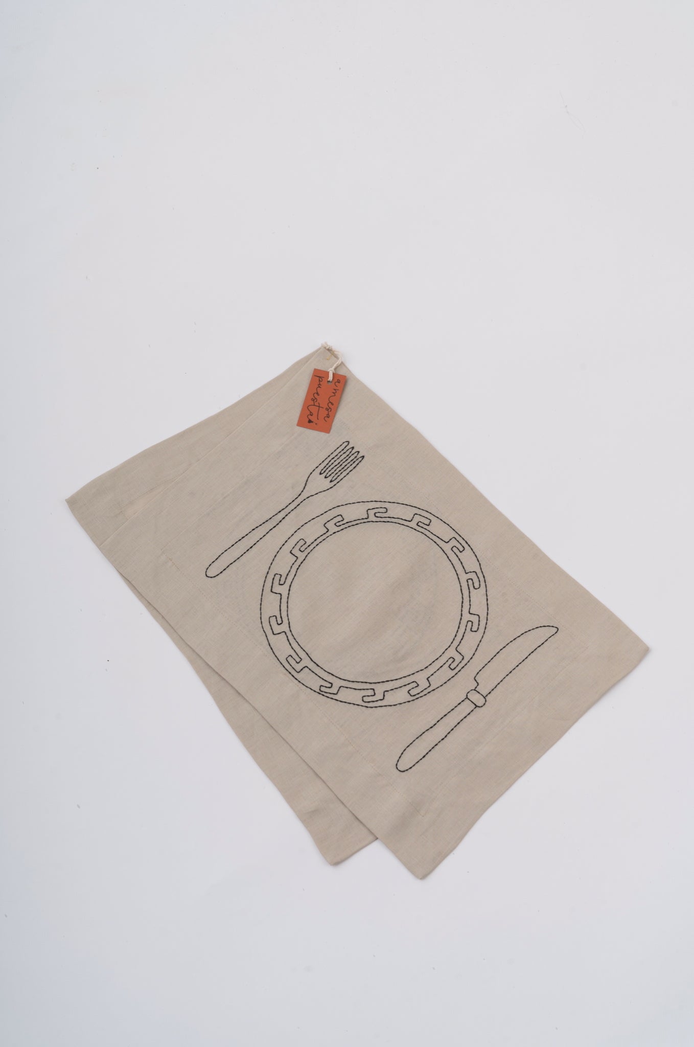 BEIGE CHARRO LINEN PLACEMATS - SET OF 2