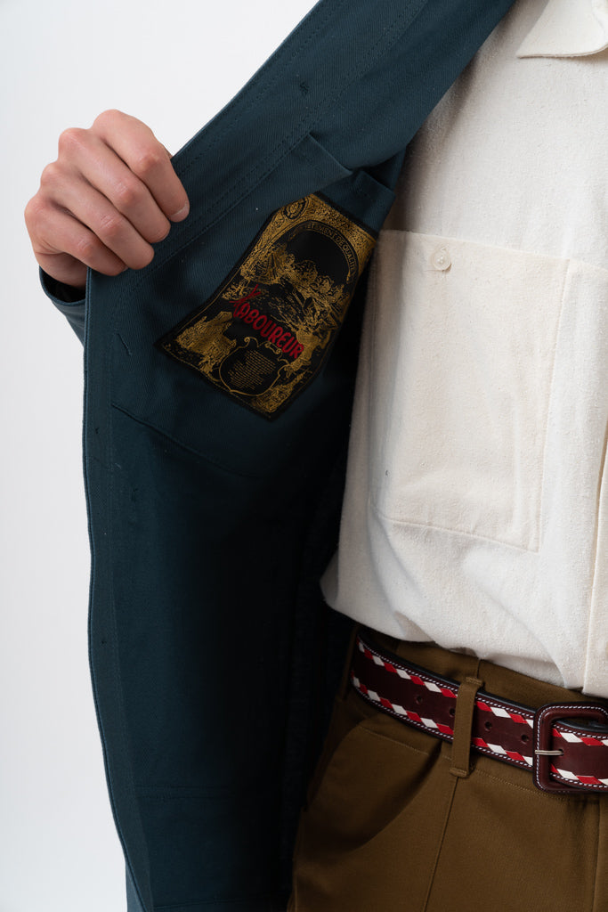 VESTON 100% COTON VERT