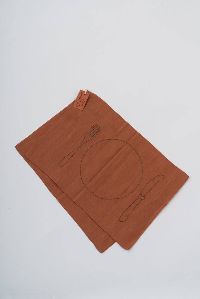 RUST LINEN PLACEMATS - SET OF 2