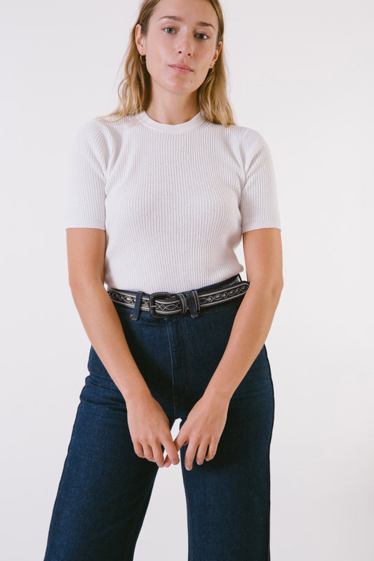 BLACK DIAMOND CUT-OUT BELT