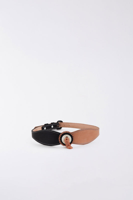 MIXED CORRELLON BELT BEIGE AND BLACK