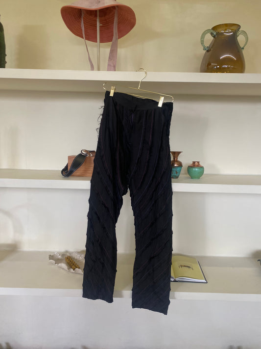 SILK BLACK PANTS