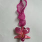 PINK ORCHID NECKLACE