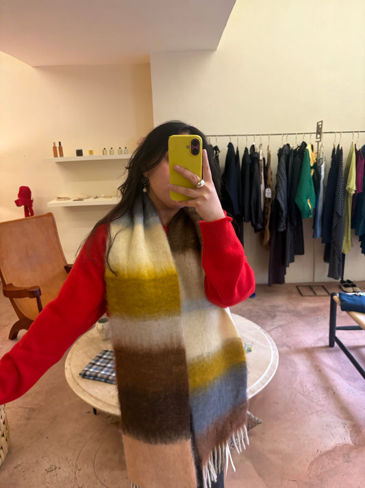 MOHAIR SCARF STRIPES