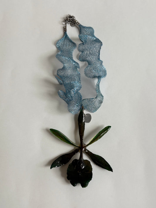 ORCHID NECKLACE - DARK GREEN