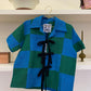 BOLO SHIRT BLUE & GREEN