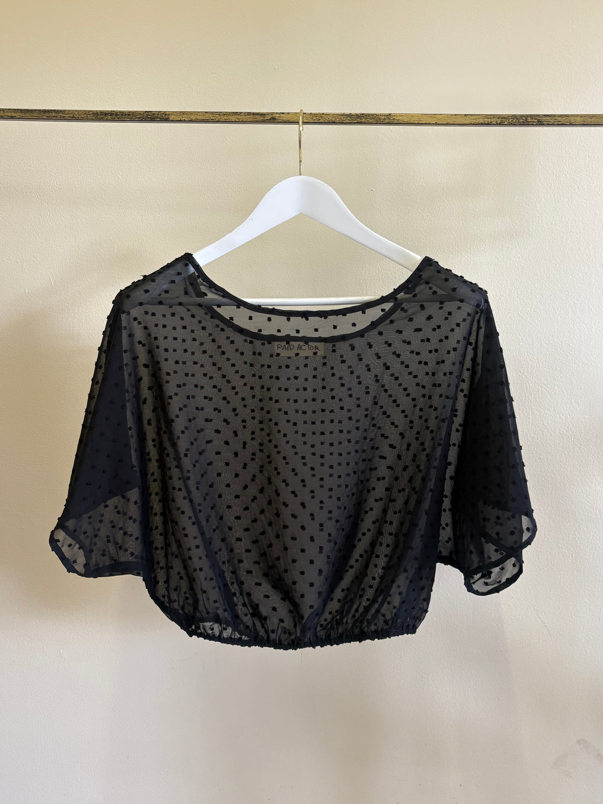 PAID ACTOR POLKA DOTS TOP
