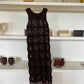 LEATHER WOVEN DRESS
