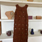 LEATHER WOVEN DRESS