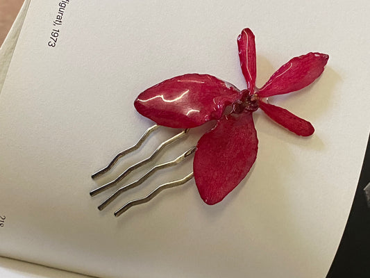 ORCHID HAIR PIN
