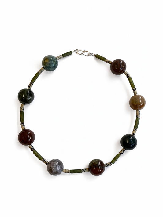 JASPE BOLA NECKLACE