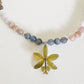QUARTZ NECKLACE GREEN FLOWER