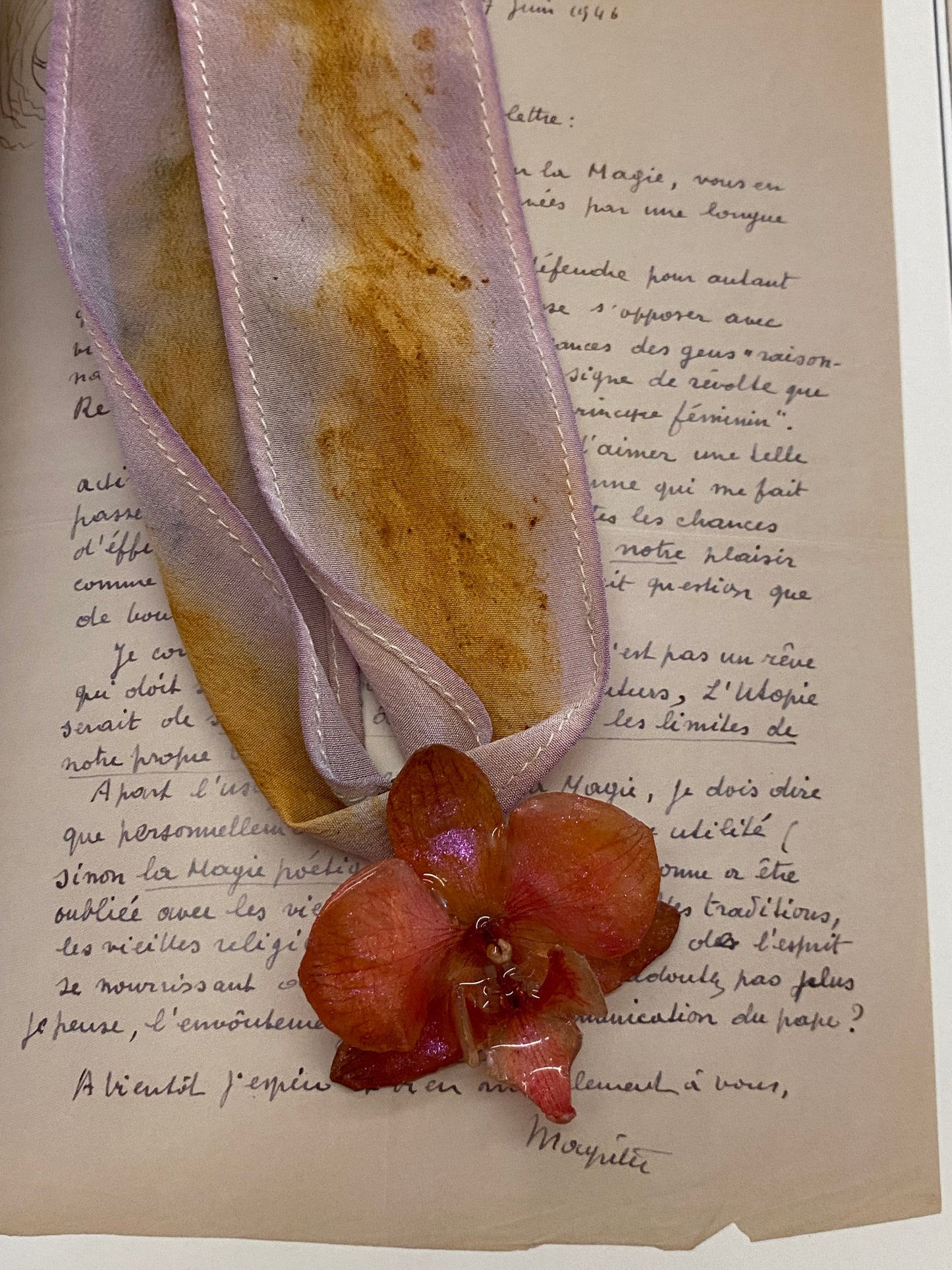 MAMEY ORCHID NECKLACE