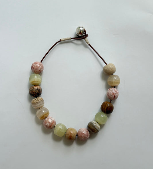ONYX MARBLE PINK NECKLACE