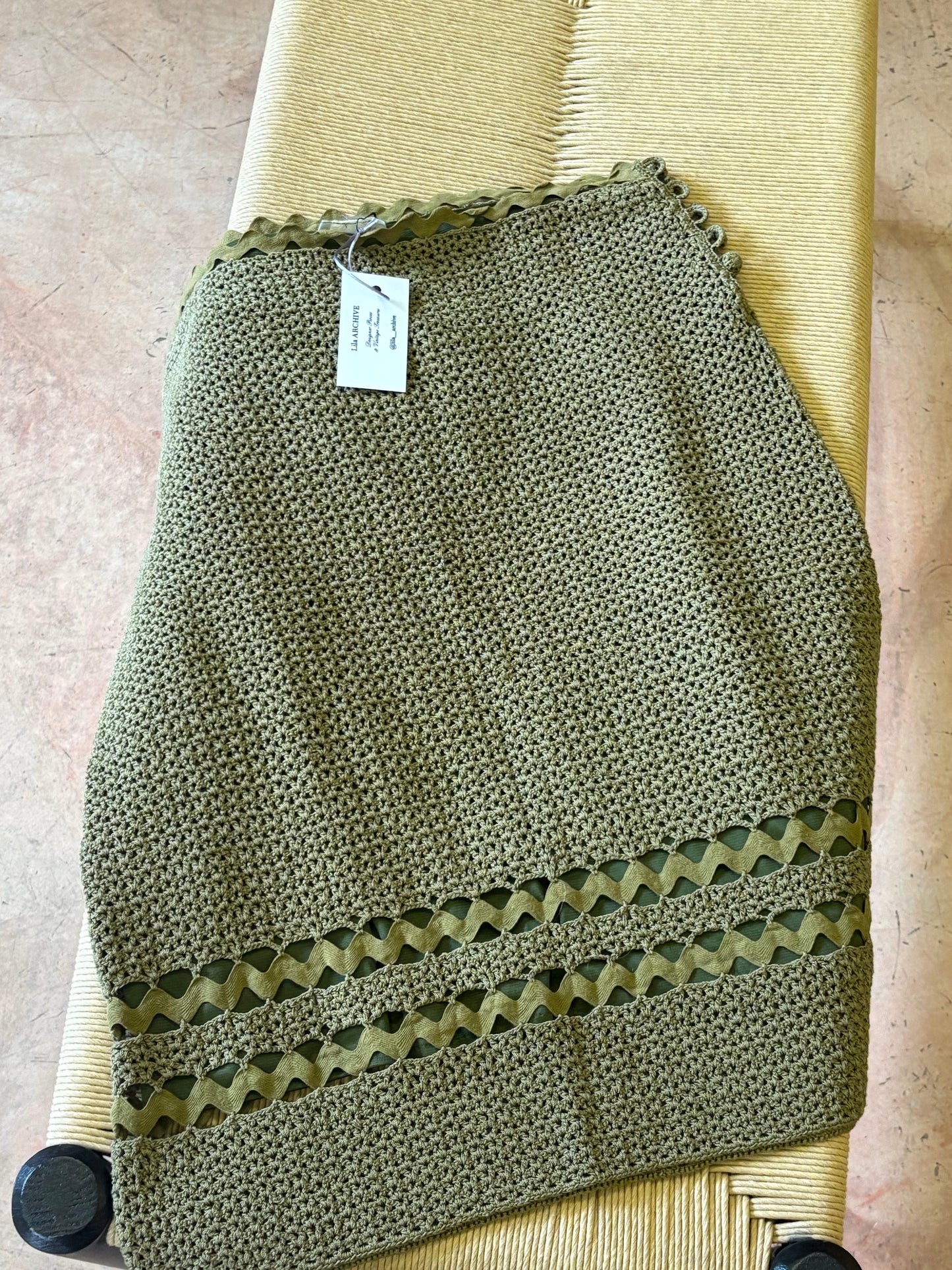 ALBERTA FERRETI GREEN SKIRT