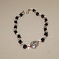 ONYX / CRYSTAL NECKLACE