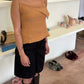 PERA TOP HAMMERED SILK
