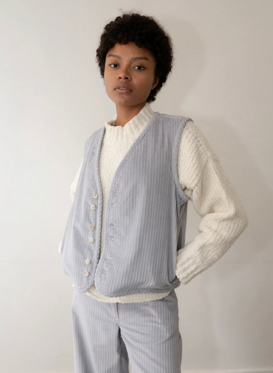 ALBA VEST PERIWINKLE