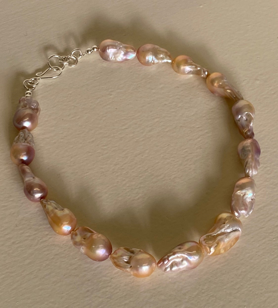 PINK BAROQUE PEARLS NECKLACE