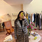 SONIA RYKIEL - CHAQUETA CUADROS BRILLANTES