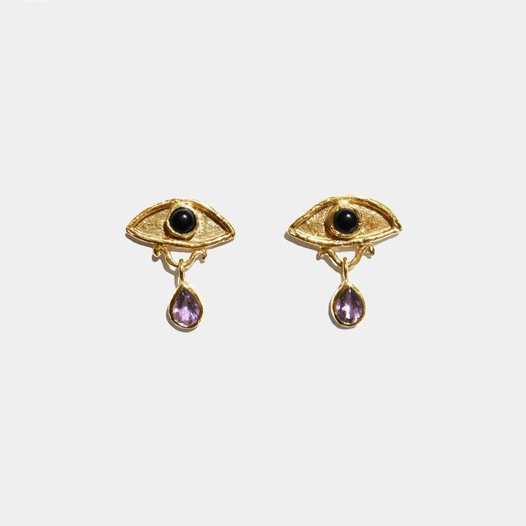 MEGAS AMETHYST EARRINGS