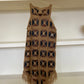 LEATHER WOVEN DRESS