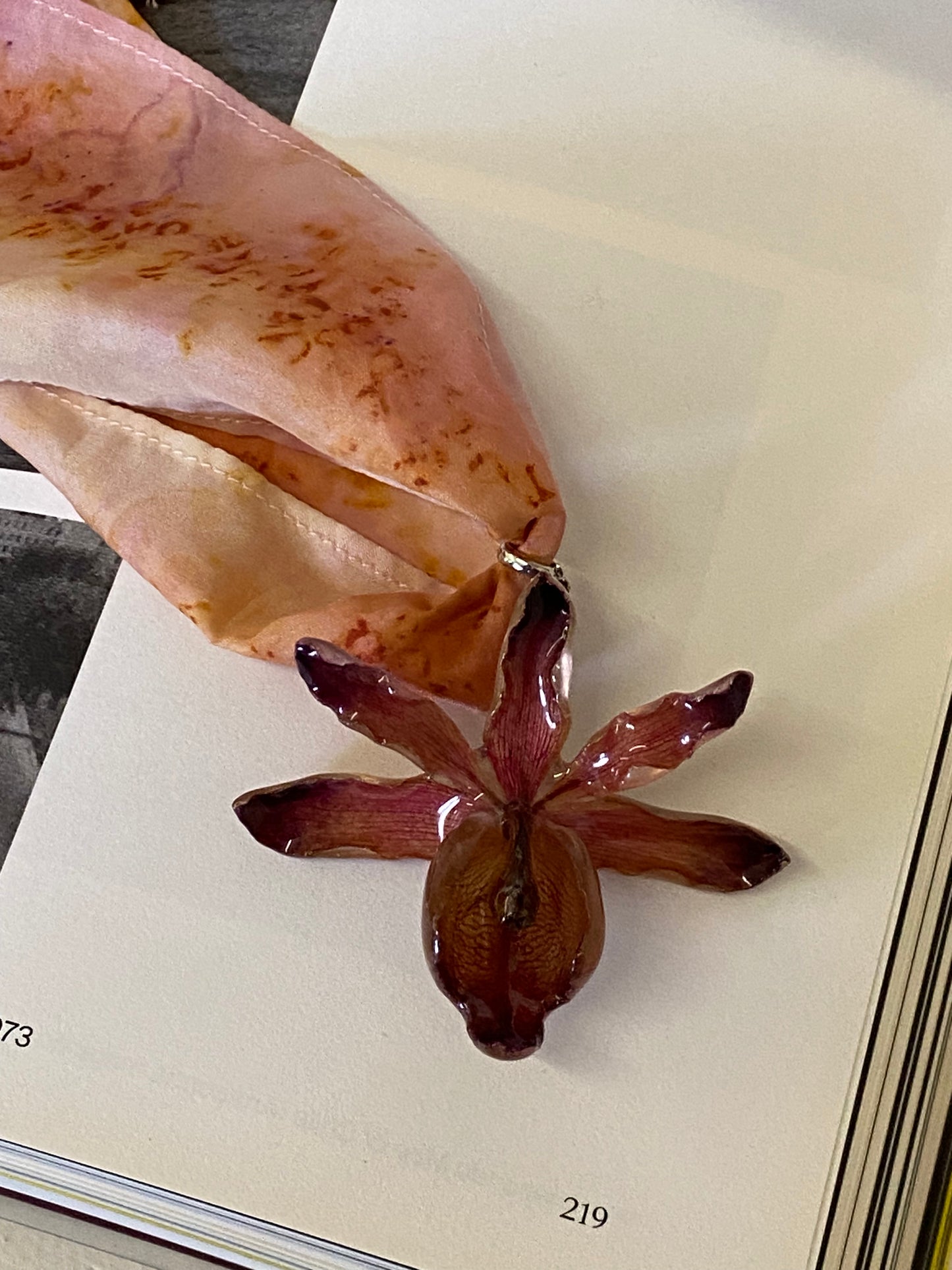 SILK ORCHID NECKLACE