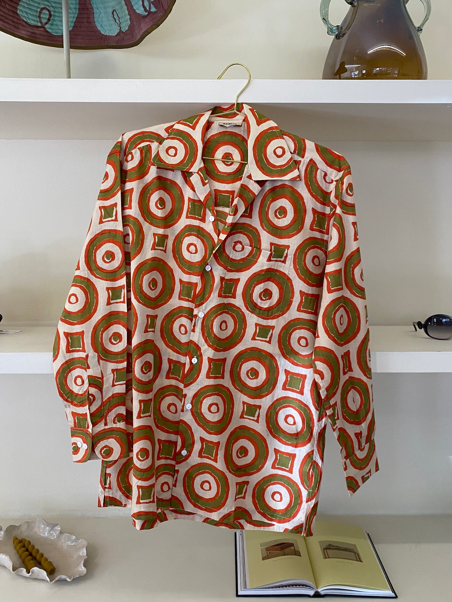 HARRY SHIRT CIRCLES ORANGE