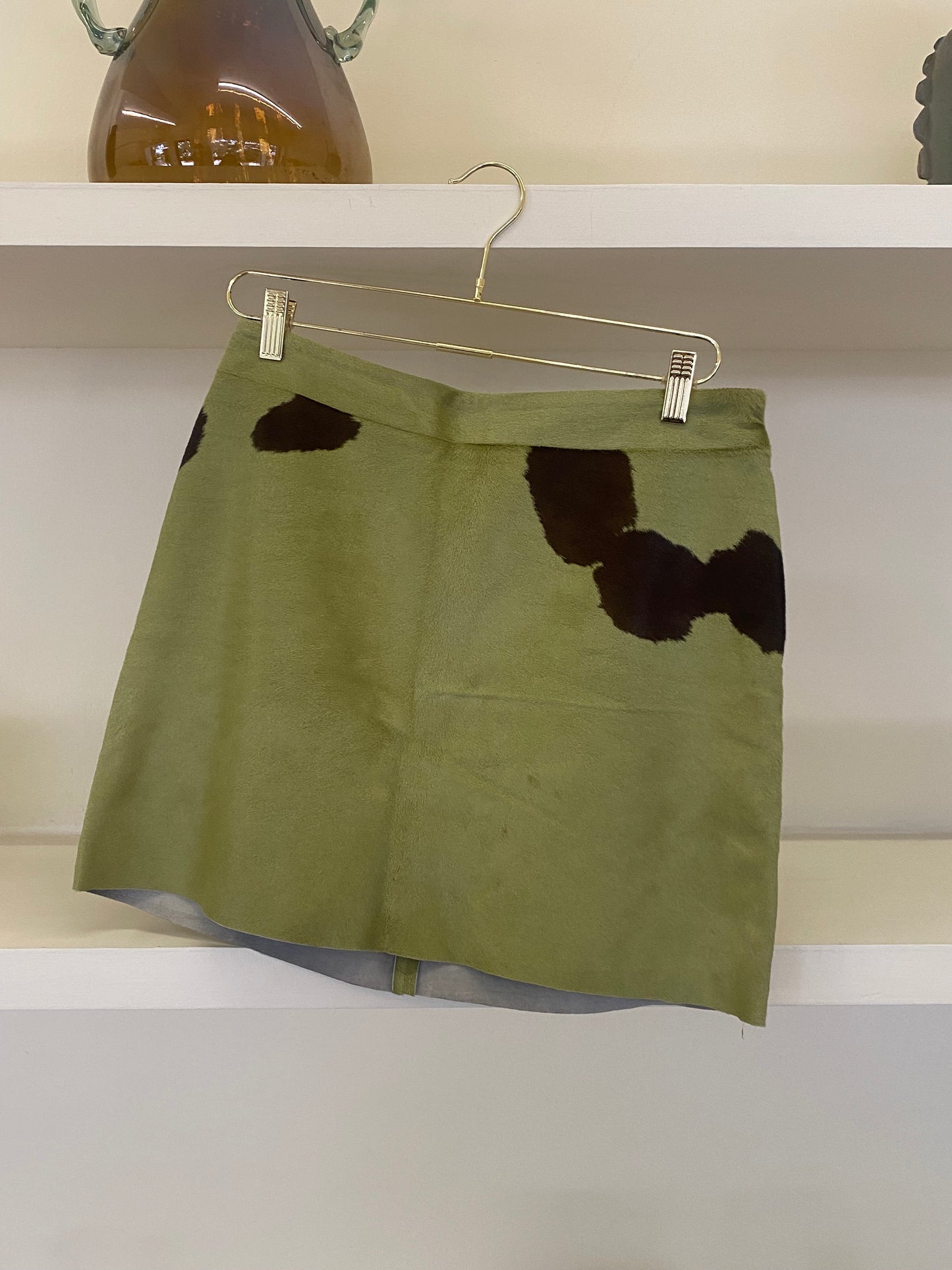 GREEN COW MINI SKIRT