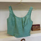 PAULE VASSEUR GREEN SILK CORSET