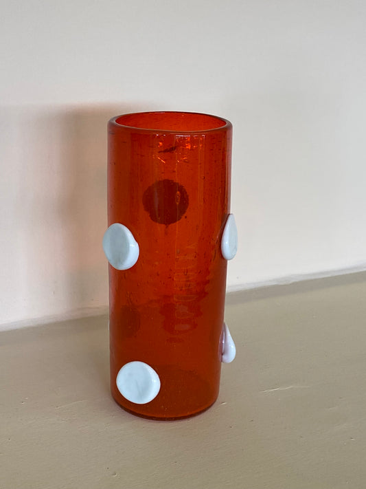 POLKA RED VASE