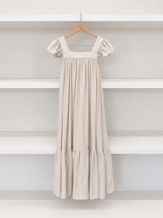 WHITE LEONORA DRESS