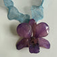 ORCHID NECKLACE - PURPLE & BLUE