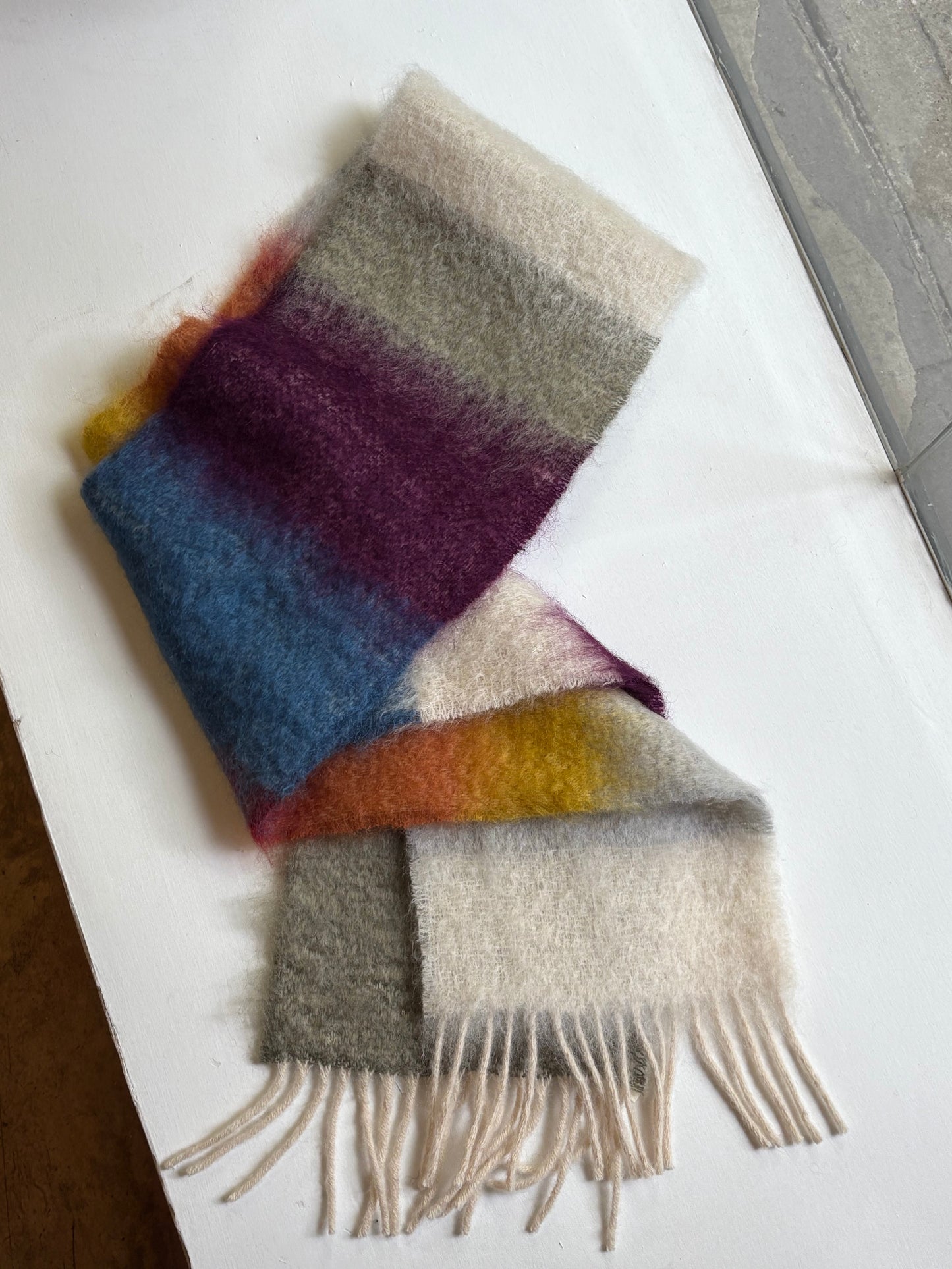 MOHAIR SCARF STRIPES