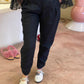 BLACK LINENSE PANTS