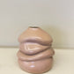 CERAMIC SCULPTURE VASE PINK