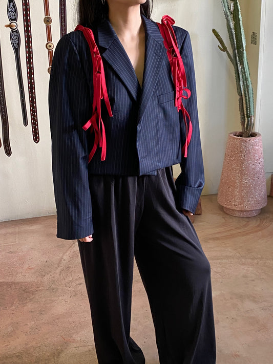 CROPPED APRON BLAZER