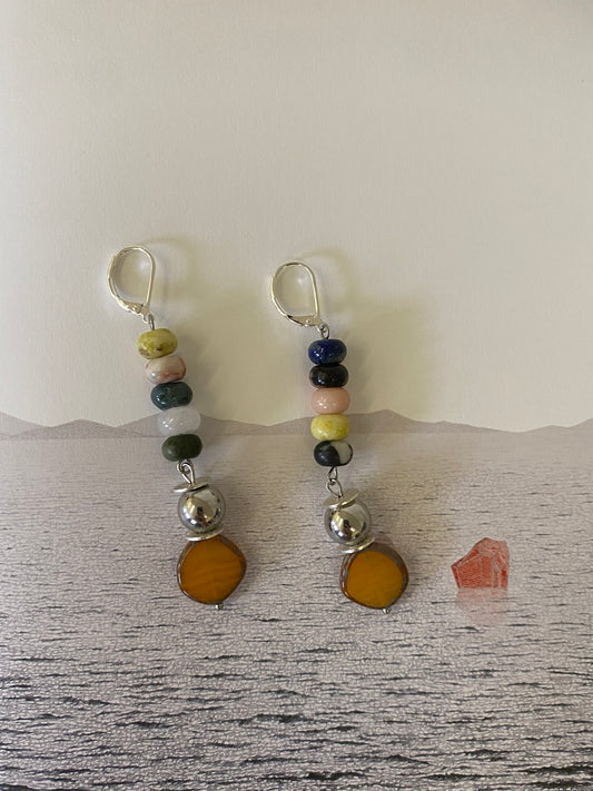 MIXED STONES EARRINGS
